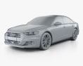 Audi A8 (D5) 2019 3D模型 clay render