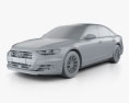 Audi A8 (D5) L 2020 Modello 3D clay render
