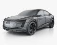 Audi Elaine 2017 Modèle 3d wire render