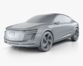 Audi Elaine 2017 Modello 3D clay render
