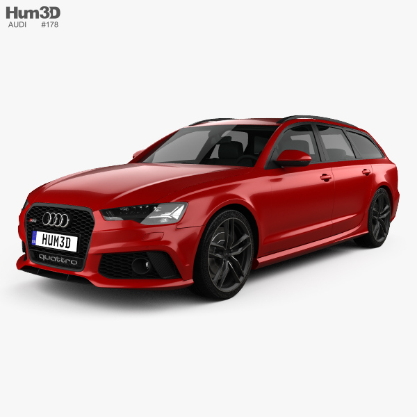 Audi RS6 (C7) avant 2018 3D模型