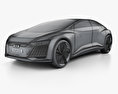 Audi Aicon 2017 3D模型 wire render