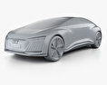 Audi Aicon 2017 3D模型 clay render