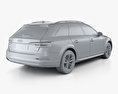 Audi A4 (B9) Allroad с детальным интерьером 2020 3D модель
