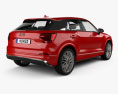 Audi Q2 S-Line avec Intérieur 2020 Modèle 3d vue arrière
