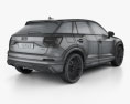 Audi Q2 S-Line с детальным интерьером 2020 3D модель