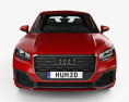 Audi Q2 S-Line 带内饰 2020 3D模型 正面图