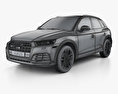Audi SQ5 2020 3D-Modell wire render