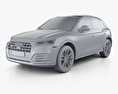 Audi SQ5 2020 3D模型 clay render