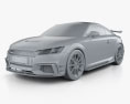 Audi TT RS купе Performance Parts 2020 3D модель clay render