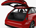 Audi A1 3-Türer mit Innenraum 2018 3D-Modell