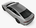 Audi A7 Sportback 2021 3D-Modell Draufsicht
