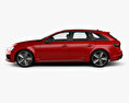 Audi RS4 Avant 2021 3D-Modell Seitenansicht