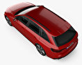 Audi RS4 Avant 2021 3d model top view