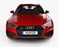 Audi RS4 Avant 2021 3D 모델  front view