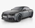 Audi RS5 カブリオレ HQインテリアと 2015 3Dモデル wire render