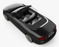 Audi RS5 cabriolet mit Innenraum 2015 3D-Modell Draufsicht