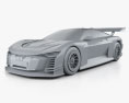 Audi e-tron Vision Gran Turismo 2021 3D модель clay render