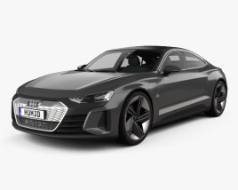 3D model of Audi e-tron GT Concept 2018
