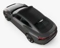 Audi e-tron GT Concepto 2018 Modelo 3D vista superior