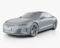 Audi e-tron GT Concepto 2018 Modelo 3D clay render