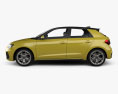 Audi A1 Sportback S-line 2021 3D-Modell Seitenansicht