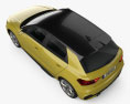 Audi A1 Sportback S-line 2021 3D-Modell Draufsicht