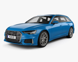 Audi A6 S-Line avant 2021 Modelo 3d