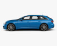 Audi A6 S-Line avant 2021 3D-Modell Seitenansicht