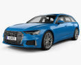 Audi A6 S-Line avant 2021 3D модель