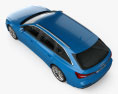Audi A6 S-Line avant 2021 3D-Modell Draufsicht