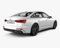 Audi A6 세단 S-Line 2021 3D 모델  back view