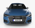Audi S6 Berlina 2022 Modello 3D vista frontale