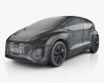 Audi AI:ME 2021 3D модель wire render