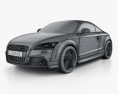Audi TTS coupe 2016 3d model wire render