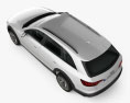 Audi A4 Allroad 2022 Modèle 3d vue du dessus