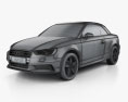 Audi A3 カブリオレ 2020 3Dモデル wire render