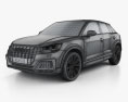 Audi SQ2 2020 3d model wire render