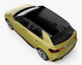 Audi A1 Sportback S-line with HQ interior 2021 3d model top view