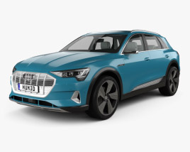 Audi e-tron HQインテリアと 2021 3Dモデル