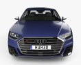 Audi S8 L 2023 3D 모델  front view