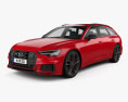 Audi S6 avant 2022 3D模型