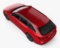 Audi S6 avant 2022 3D模型 顶视图
