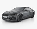 Audi RS5 coupe 2023 3d model wire render