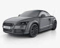 Audi TT 로드스터 2016 3D 모델  wire render