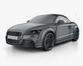 Audi TTS ロードスター 2016 3Dモデル wire render