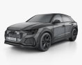 Audi Q8 RS 2023 3D-Modell wire render