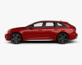 Audi RS6 avant 2022 3D-Modell Seitenansicht