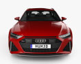 Audi RS6 avant 2022 3D模型 正面图