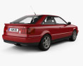 Audi S2 쿠페 1995 3D 모델  back view